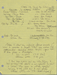 Elsie H. Hillman's speech notes during Tom Ridge's campaign for Pennsylvania Governor, 1994.